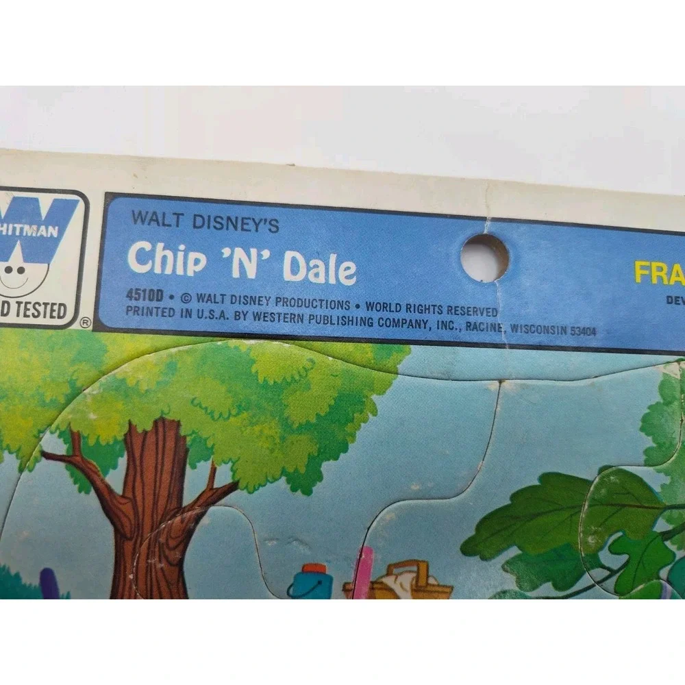 CHIP‎ & DALE PUZZLE Whitman 1970s? Apples VTG Collectable Rare SEE B59.1ES1129